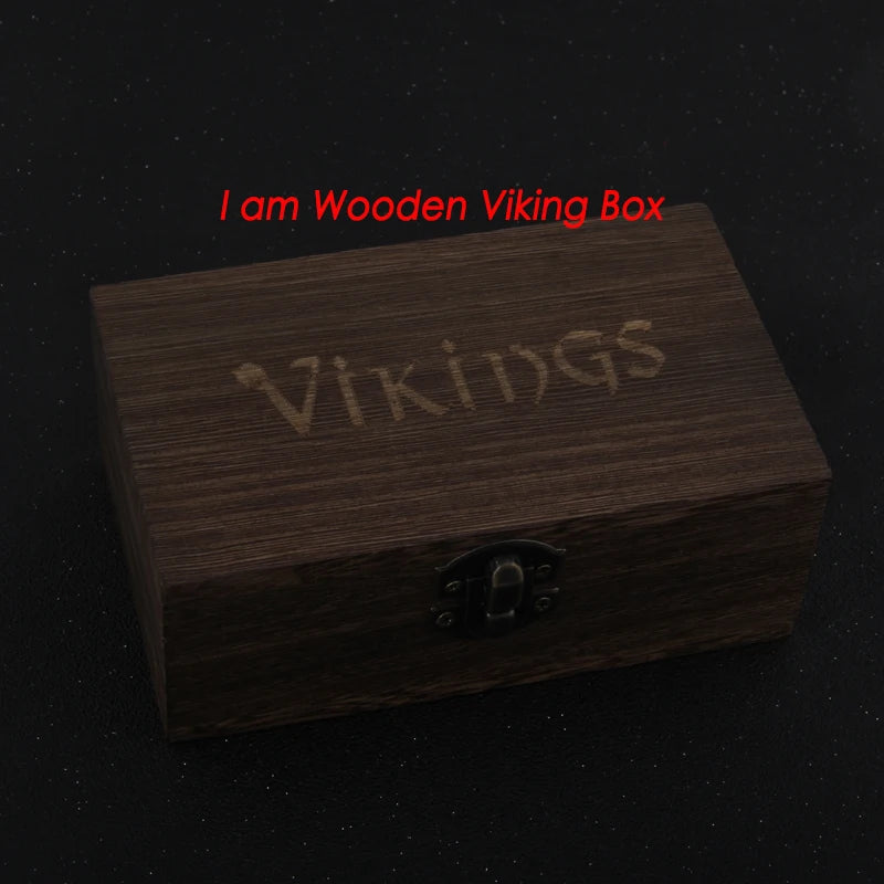 S925 Metal Making Antique Sterling Silver Vikings Bracelet as men gift with wood box