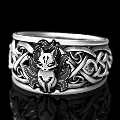 Viking Nordic Mythology Giant Wolf Ring Defense Totem