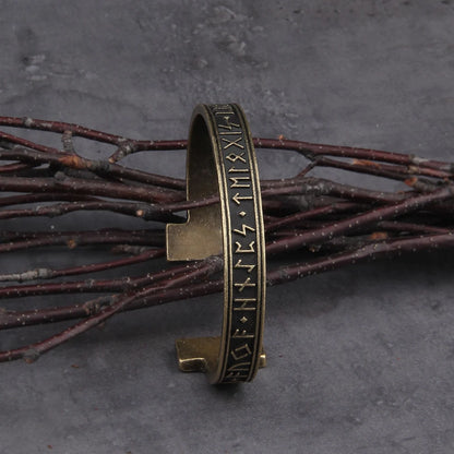 Dropshipping 1pc Men's Handmade Nordic Rune Bangle Viking 3 color Alloy men bangle