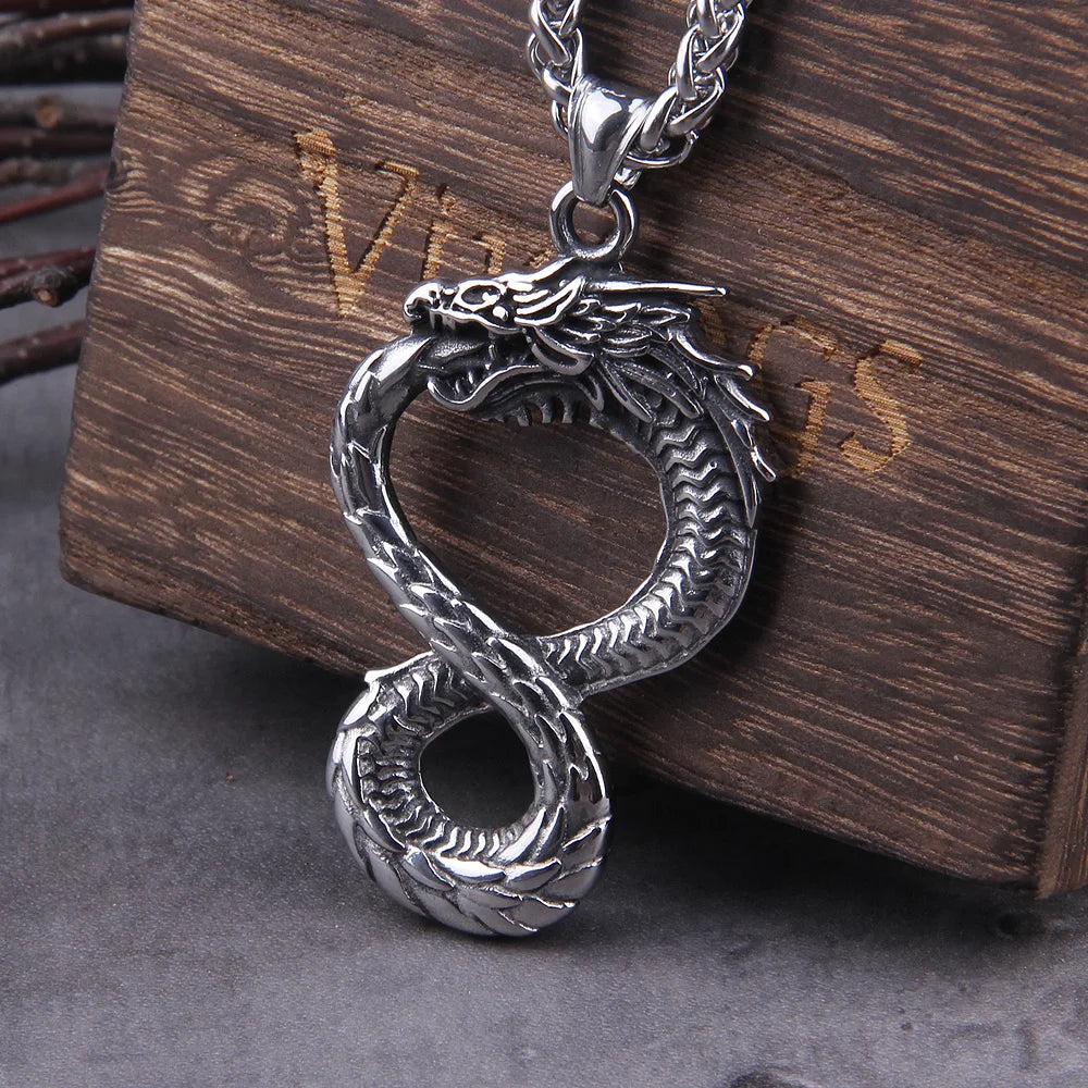 Norse Dragon Snake Necklace