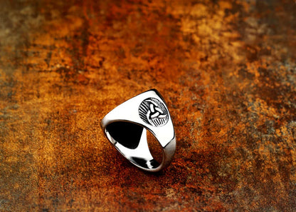 Stainless Steel Tree of Life Signet Ring