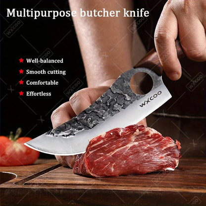 1 PC Kitchen Chef Knife Stainless Steel Multipurpose Boning Knife with Sheath Professional Cooking Knife Utility Kitchen Fish