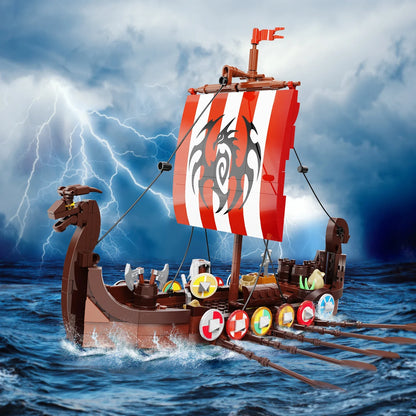 Building Blocks Viking Village Village Expansion Brick Model Set Toy 21343 Set 584 Bricks Retro rural Areas Building Blocks