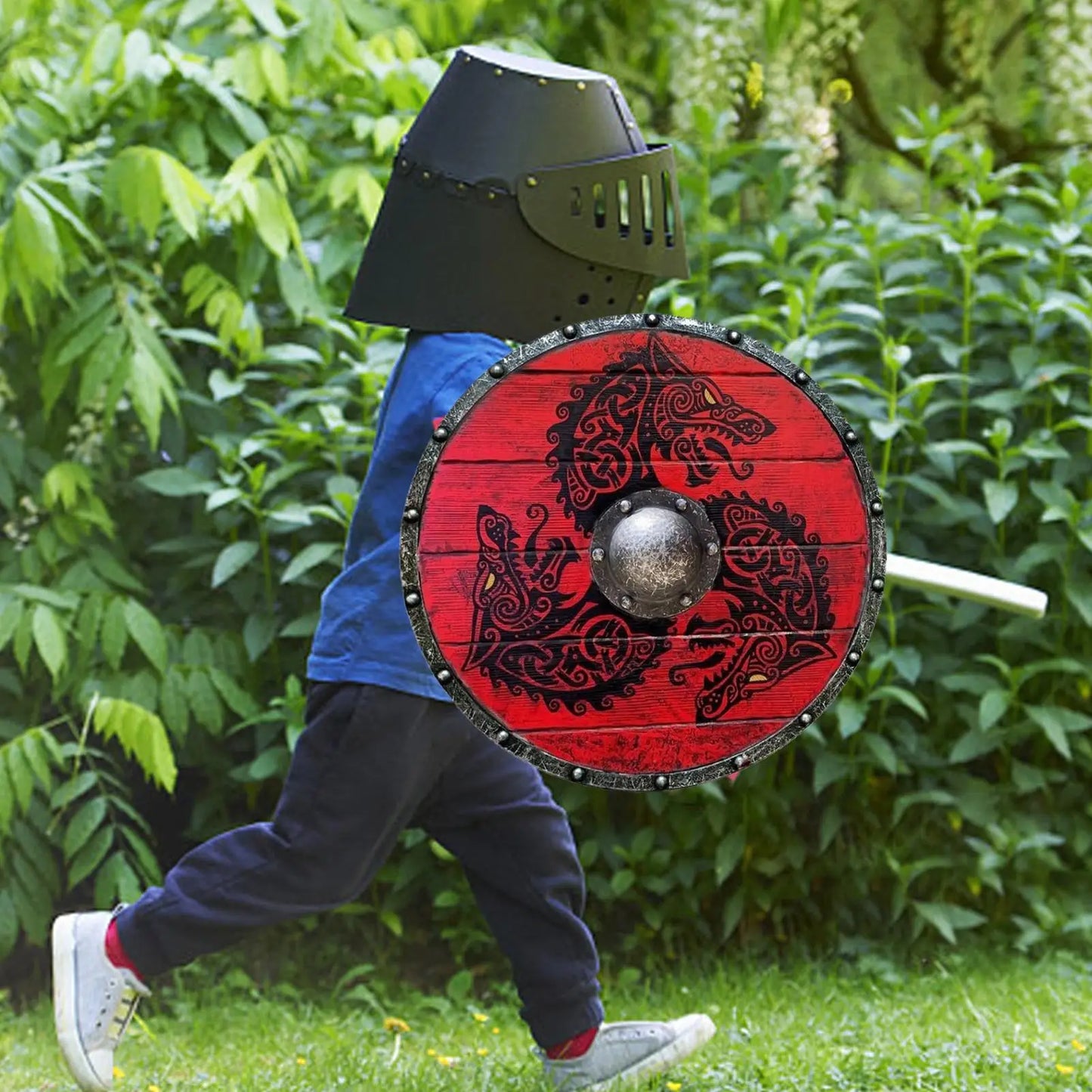 Medieval Viking Wolf Warrior Shield