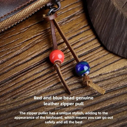 1pc Viking Sporran Portable Bourbon Brown Handcrafted Thick Leather Waist Bag Change Holder Keychain Coin Purse Wallet for Men