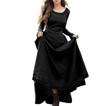 Medieval Robe Dress Long Sleeve Viking