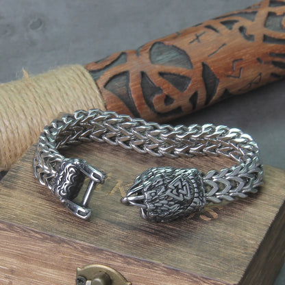 Viking Wolf Bracelet Stainless Steel