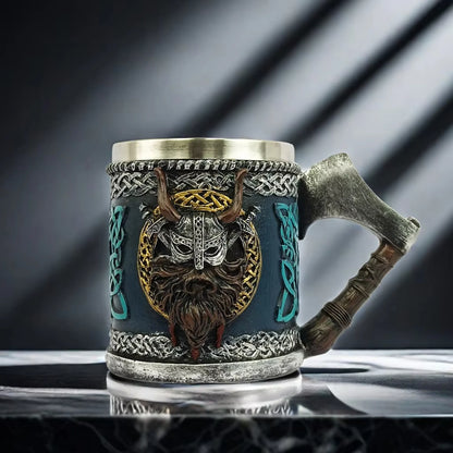 Beer Mug, European Medieval Battle Axe,  Character Coffee Mug,  Gift, Halloween