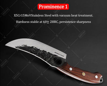 1 PC Kitchen Chef Knife Stainless Steel Multipurpose Boning Knife with Sheath Professional Cooking Knife Utility Kitchen Fish