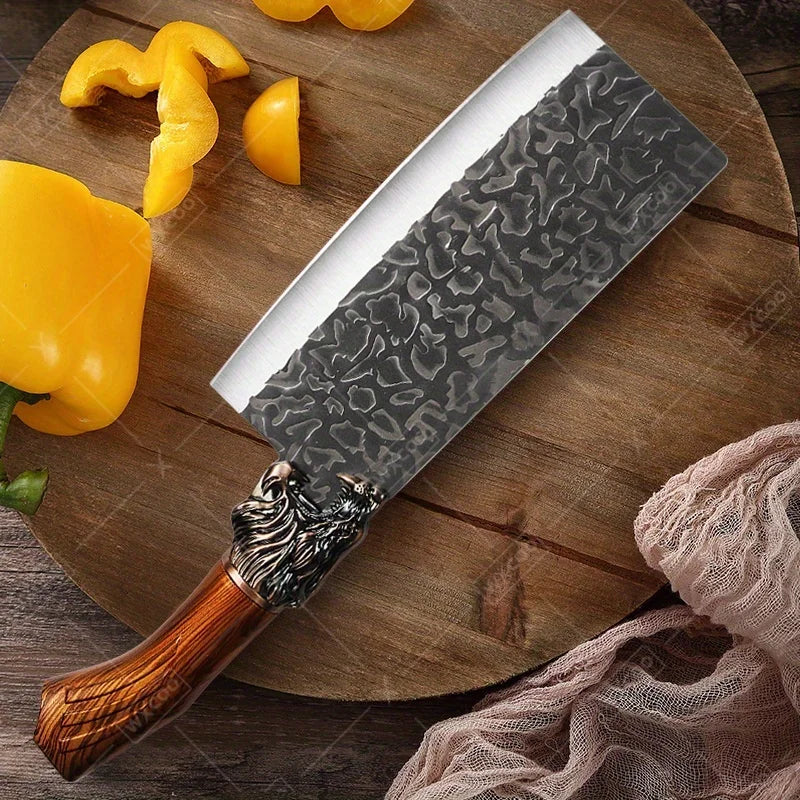 6Pcs Professional Kitchen Chef Knife Set Stainless Steel Utility Knife Boning Knife Butcher Knife Fish Knife Cutting Knife