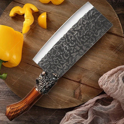 6Pcs Professional Kitchen Chef Knife Set Stainless Steel Utility Knife Boning Knife Butcher Knife Fish Knife Cutting Knife