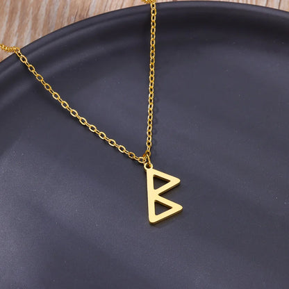 Viking Rune Necklace Stainless Steel