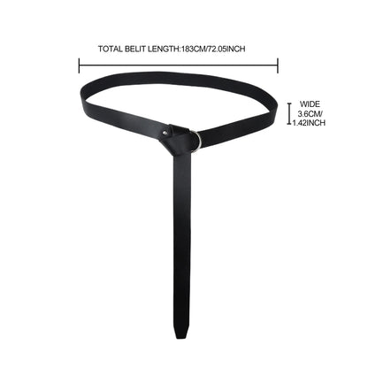 1 piece Medieval Vintage Knight PU Leather Belt Viking Warrior Style Belt Unisex Anime Accessories Belt