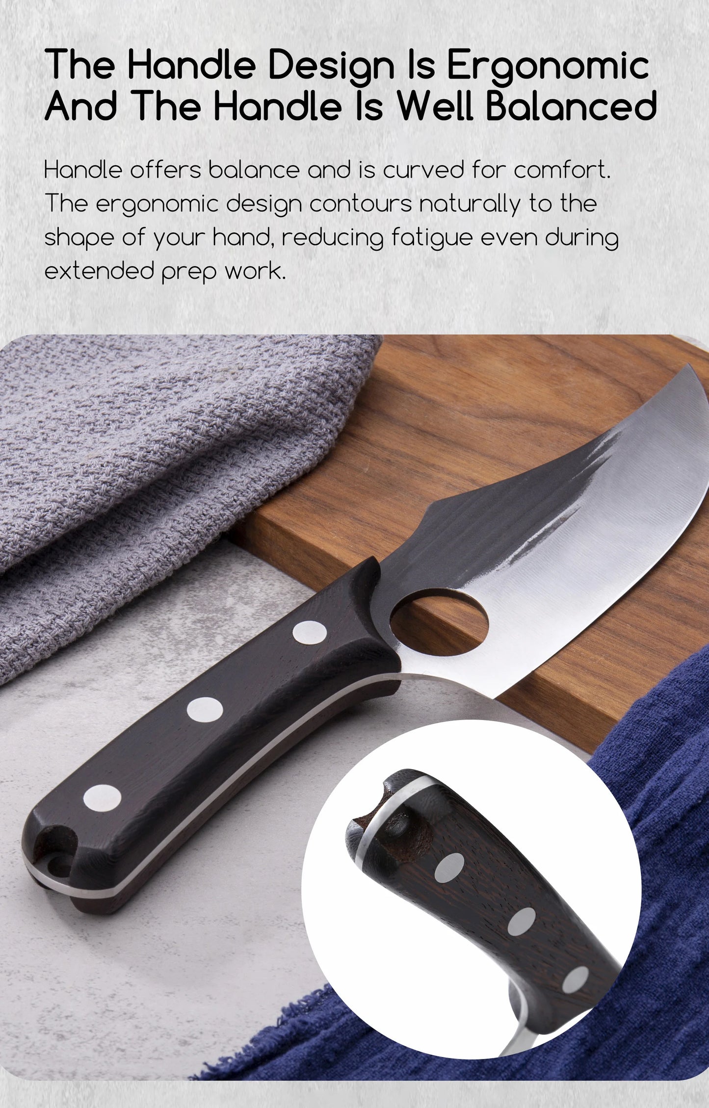 SHANGDAO Boning Knives 6 ″ Viking Boning Knife for Meat Cutting, High Quality Stainless Steel Hand Forged Blade & Wood Handle