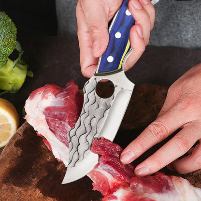 1 PC Stainless Steel Professional Kitchen Knife Handmade Forged Boning and Slicing Cleaver with Wooden Handle