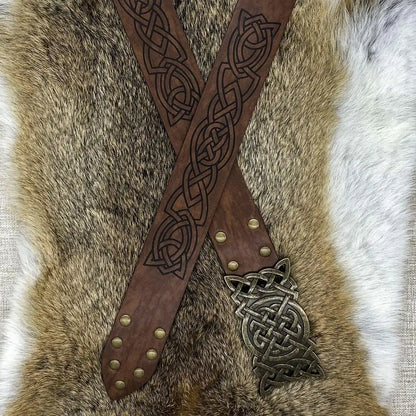 Medieval Faux Leather Viking Belt