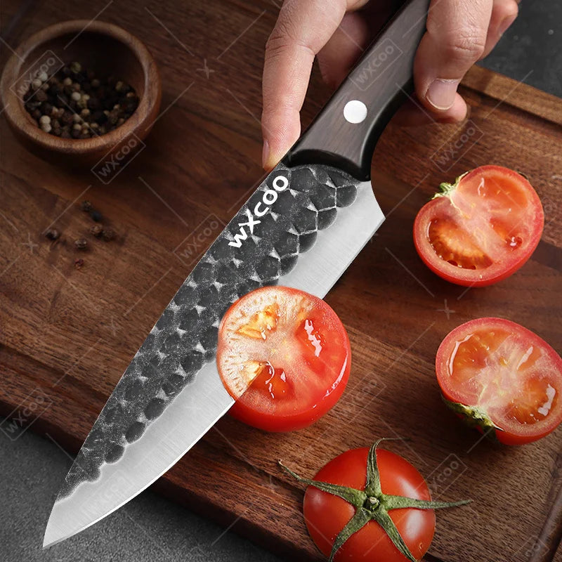 3PCS/4PCS/5PCS/6PCS Professional Utility Knife High Quality Stainless Steel Chef Knife Set Handmade Boning Knife Sharp Meat