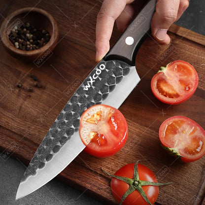 3PCS/4PCS/5PCS/6PCS Professional Utility Knife High Quality Stainless Steel Chef Knife Set Handmade Boning Knife Sharp Meat