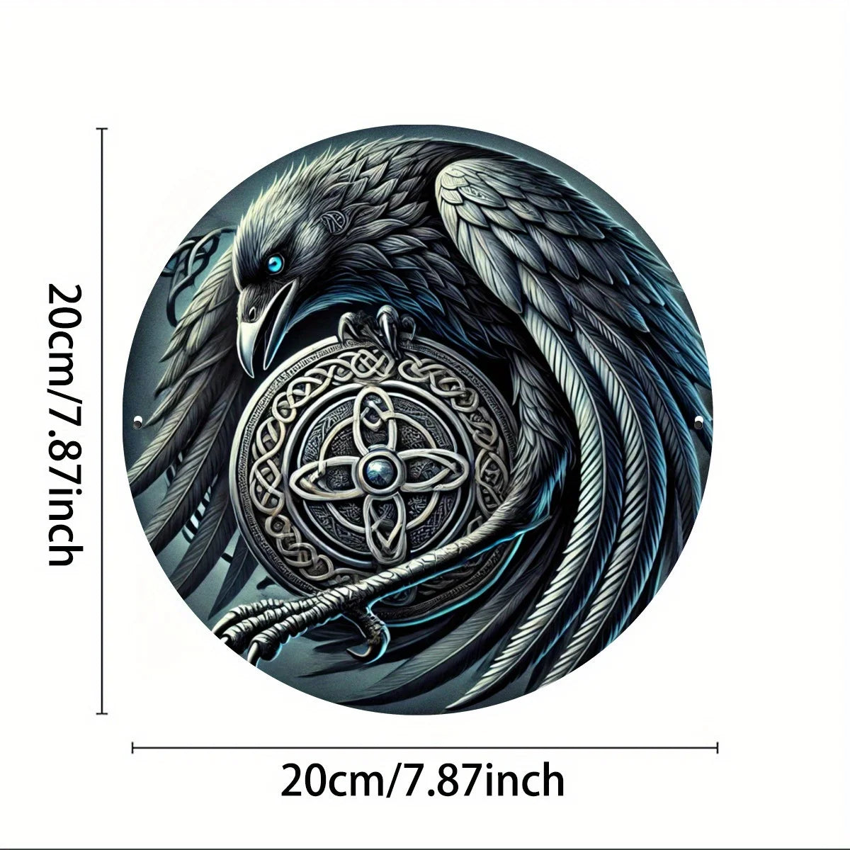 Viking-Inspired 7.8" Aluminum Metal Sign - HD Print, Waterproof \u0026 Rust-Proof for Home, Office \u0026 Coffee Shop Decor