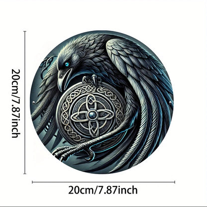 Viking-Inspired 7.8" Aluminum Metal Sign - HD Print, Waterproof \u0026 Rust-Proof for Home, Office \u0026 Coffee Shop Decor