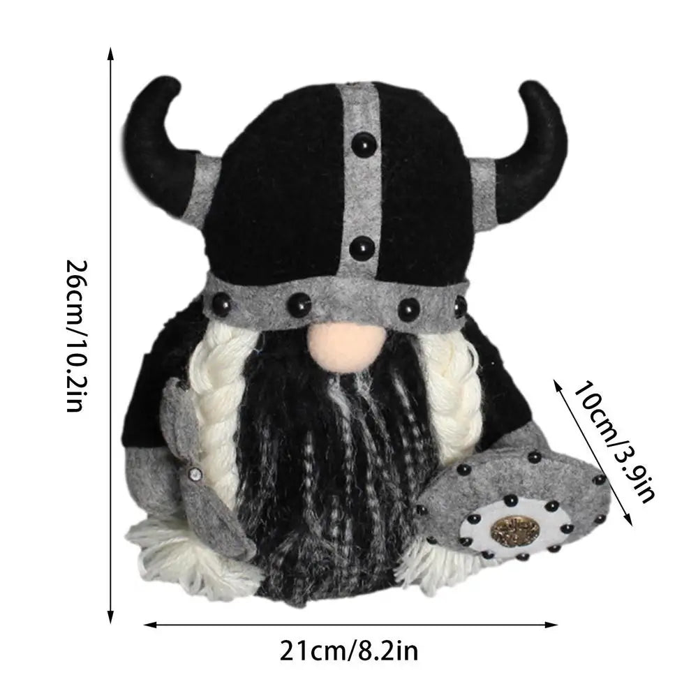 Nordic Viking Gnomes Durable And Reusable Resin Tabletop Statue Decor Plush Gnome Doll Decoration For Fireplace Christmas Tree