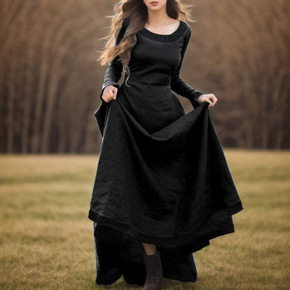 Medieval Robe Dress Long Sleeve Viking