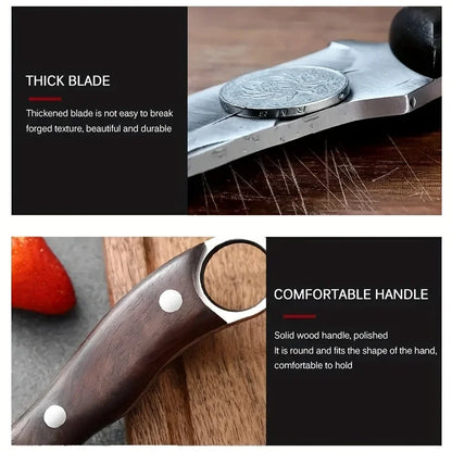Kitchen Knife Meat Professional Stainless Steel Cleaver Boning Slicer Butcher Fruit Camping Multipurpose Sharp Knife