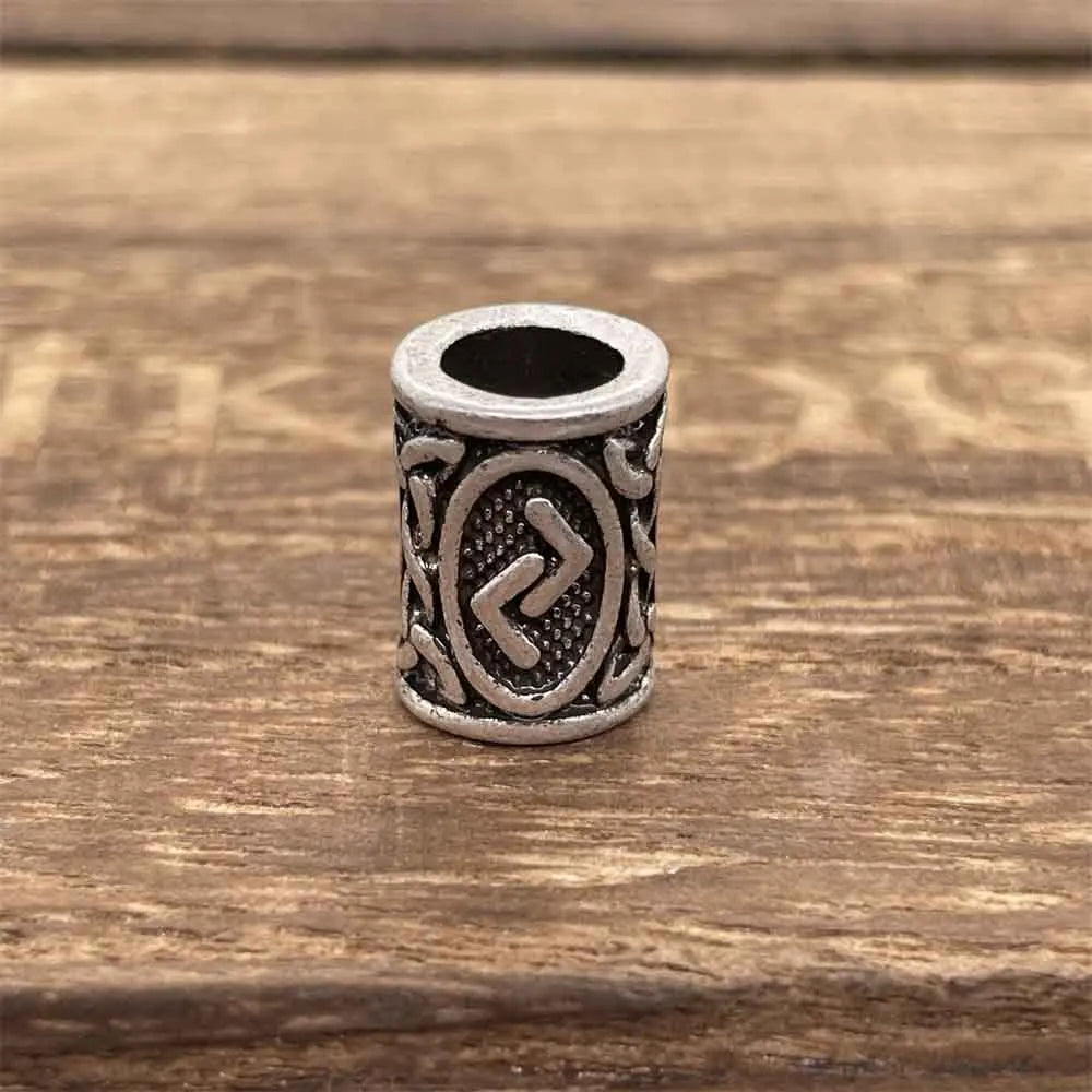 Tree Of Life Norse Runes Metal Bead Viking Jewelry