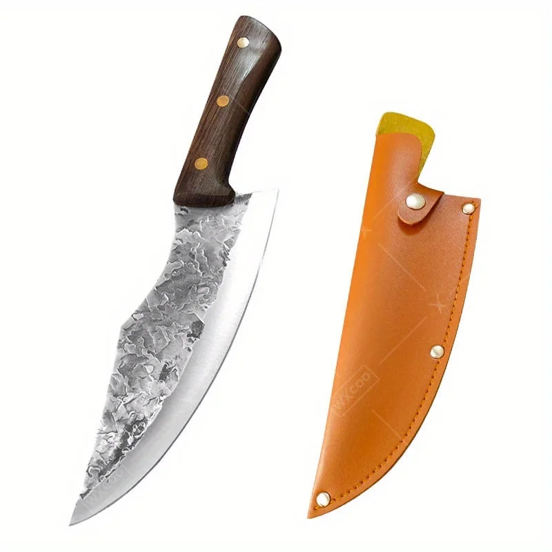Professional Forged Boning Knife Chef Knife Stainless Steel Multipurpose Butcher Utility Chopper Cleaver Fish Beef Meat Knife