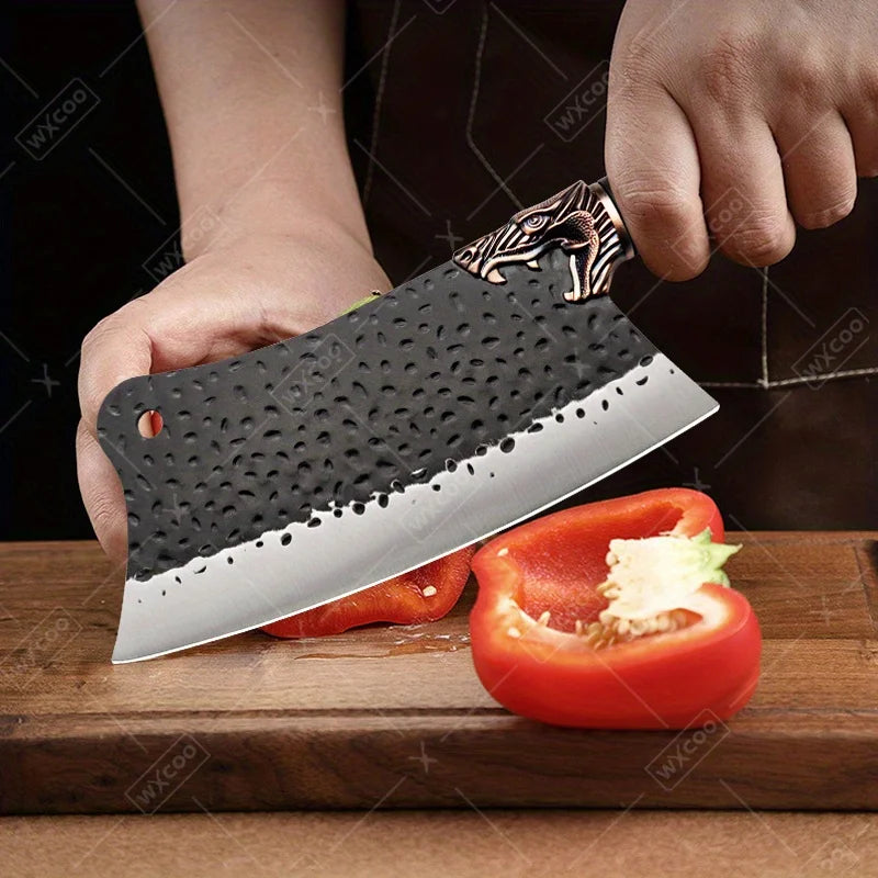 8PCS Professional Kitchen Chef Knife Set Stainless Steel Forged for Cooking Meat Vegetable Fish Utility Cutting