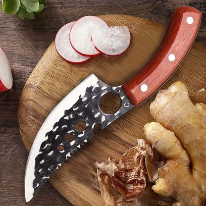 3 PCS Stainless Steel Kitchen Chef Knife Set Hand Forged Multipurpose Boning Knife Mini Utility Slicing Cooking Butcher Fruit
