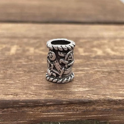 Tree Of Life Norse Runes Metal Bead Viking Jewelry