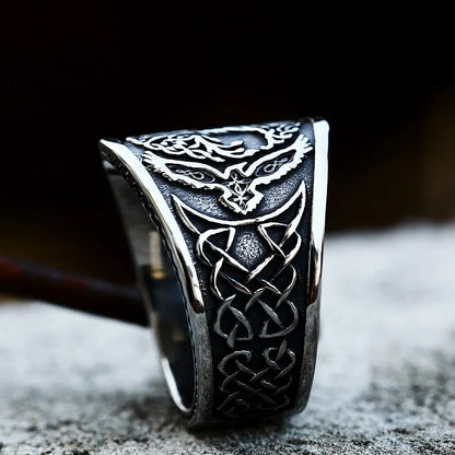 Stainless Steel Tree of Life Signet Ring