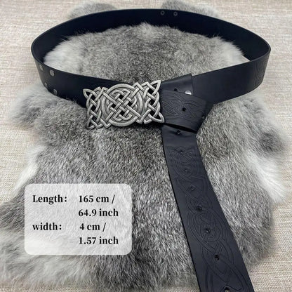 Medieval Faux Leather Viking Belt