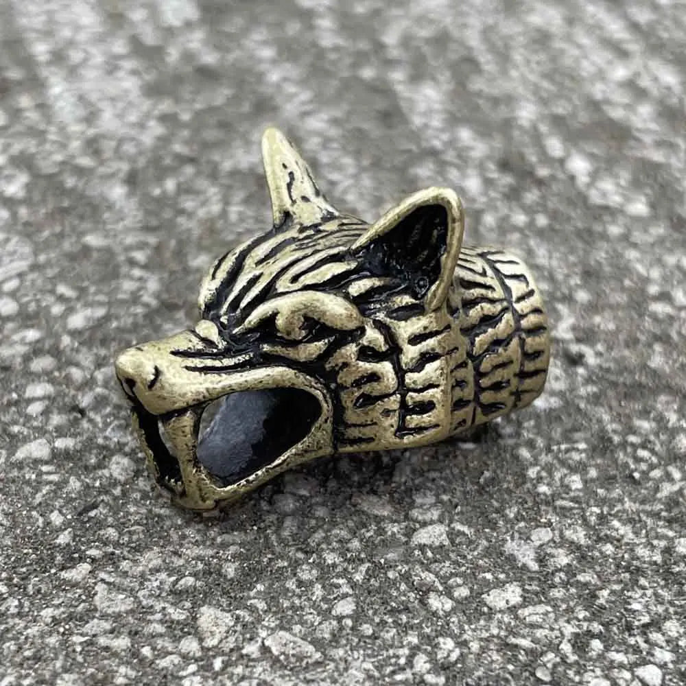 Viking Wolf Heads Beads