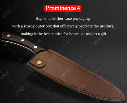 3PCS/4PCS/5PCS/6PCS Professional Utility Knife High Quality Stainless Steel Chef Knife Set Handmade Boning Knife Sharp Meat