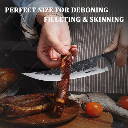 3PCS/4PCS/5PCS/6PCS Professional Utility Knife High Quality Stainless Steel Chef Knife Set Handmade Boning Knife Sharp Meat