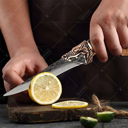 1PCS 6PCS 7PCS Professional Stainless Steel Chef Knife Set Handmade Forged Kitchen Knives Vegetable Cutting Utility Boning Fish