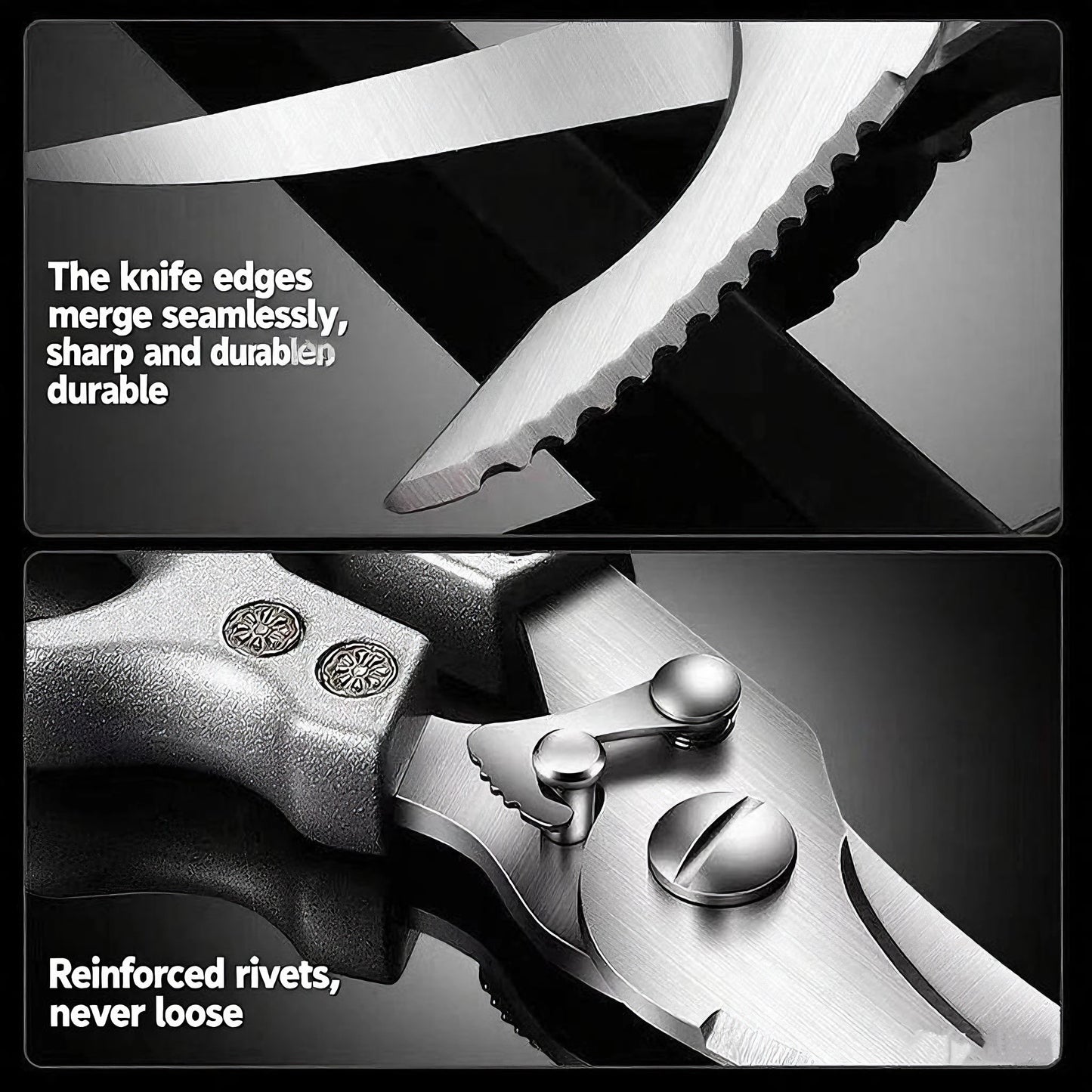7pcs kitchen set knives, brown dragon head knives, high-quality chef knives, high hardness, high-quality steel, sharp and durabl
