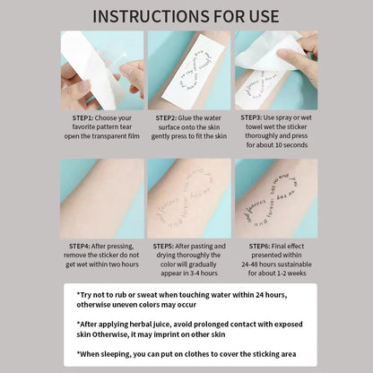 1Pc Viking Runes Geometric Waterproof Temporary Tattoo Stickers, Long-lasting Waterproof for One to Two Weeks, For Arm, Leg.