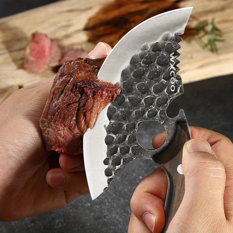 4PCS Stainless Steel Knife Set Handmade Professional High Quality Sharp Multipurpose Kitchenware Forged Mini Cheese Boning Pizza