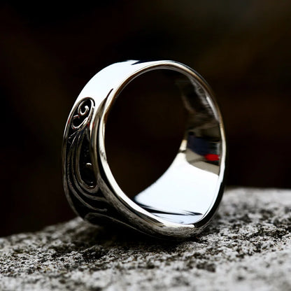 Stainless Steel Tree of Life Signet Ring