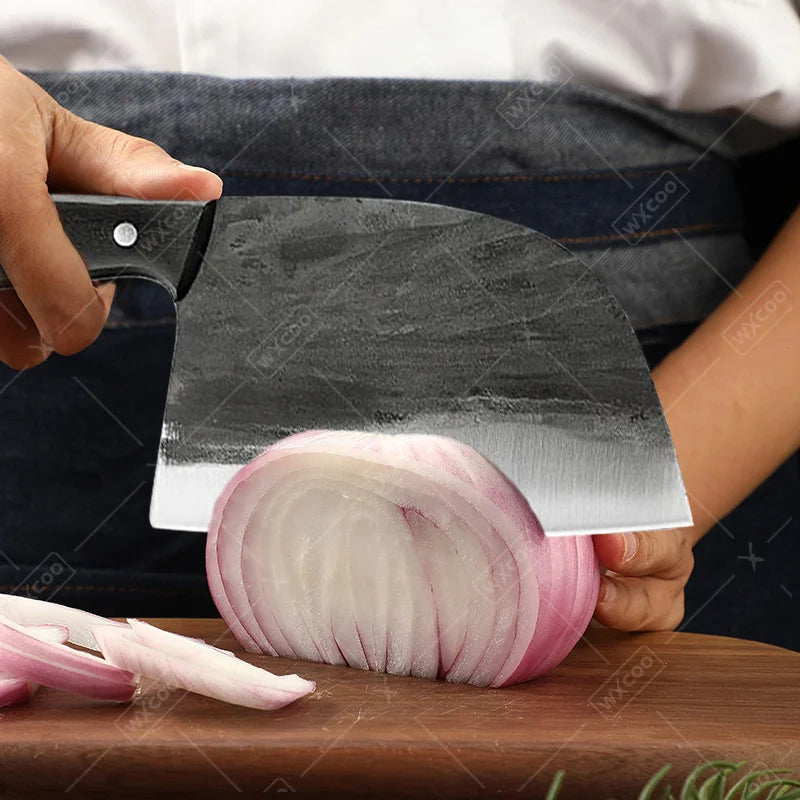 1 PC Stainless Steel Boning Knife Handmade Forged Professional Kitchen Knife Butcher Knife Meat Cleaver Vegetable Fruit Knife