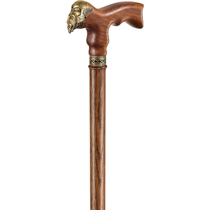 Asterom Cane - Handmade Viking Walking Cane - Canes for Men - Wooden, Unique, Cool, Walking Sticks for Men & Seniors (Thor in Ca