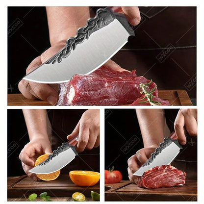 3 PCS Stainless Steel Boning Knife Set Professional High Quality Sharp Handmade Forged Kitchen Utility Cutting Knives