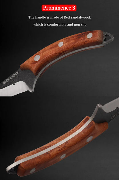 1PC/3PCS Stainless Steel Multipurpose Chef Knife Kitchen Tools Boning Slicing Peeling Filleting Butcher Meat Cleaver Wood Handle