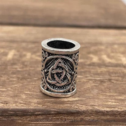 Tree Of Life Norse Runes Metal Bead Viking Jewelry