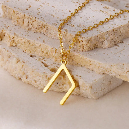 Viking Rune Necklace Stainless Steel