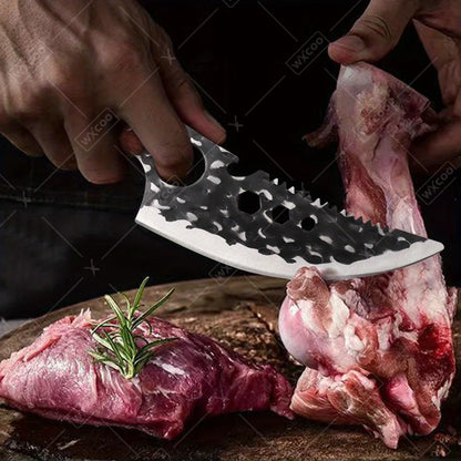 1 PC Stainless Steel Boning Knife Professional Kitchen Utility Knife Multipurpose Handmade Forged Cutting Knife With Sheath For