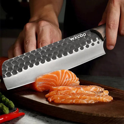 4PCS Stainless Steel Knife Set Handmade Professional High Quality Sharp Multipurpose Kitchenware Forged Mini Cheese Boning Pizza